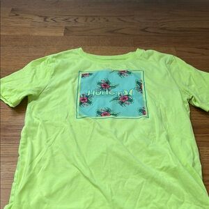 Hurley Lime Green Graphic T-Shirt